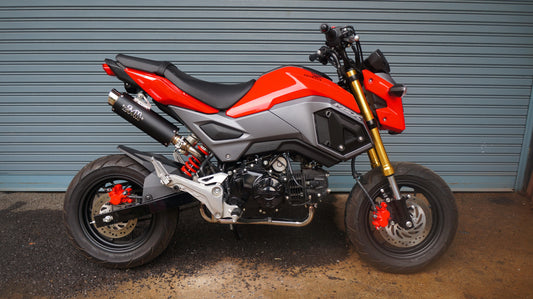 ZoOM Exhaust Honda GROM 125 MSX SF 2017-2020 Full System High Mount Black SLZ