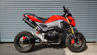 ZoOM Exhaust Honda Grom 125 MSX 125 SF 2017-2020 Full System High Mount ALBK Black 2SLZ