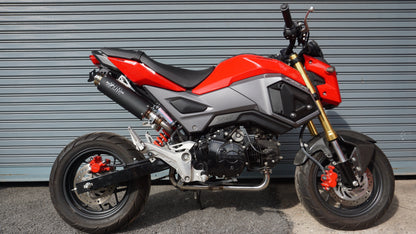 ZoOM Exhaust Honda Grom 125 MSX 125 SF 2017-2020 Full System High Mount ALBK Black 2SLZ