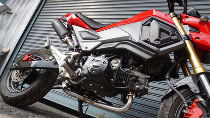 ZoOM Exhaust Honda Grom 125 MSX 125 SF 2017-2020 Full System High Mount ALBK Black 2SLZ