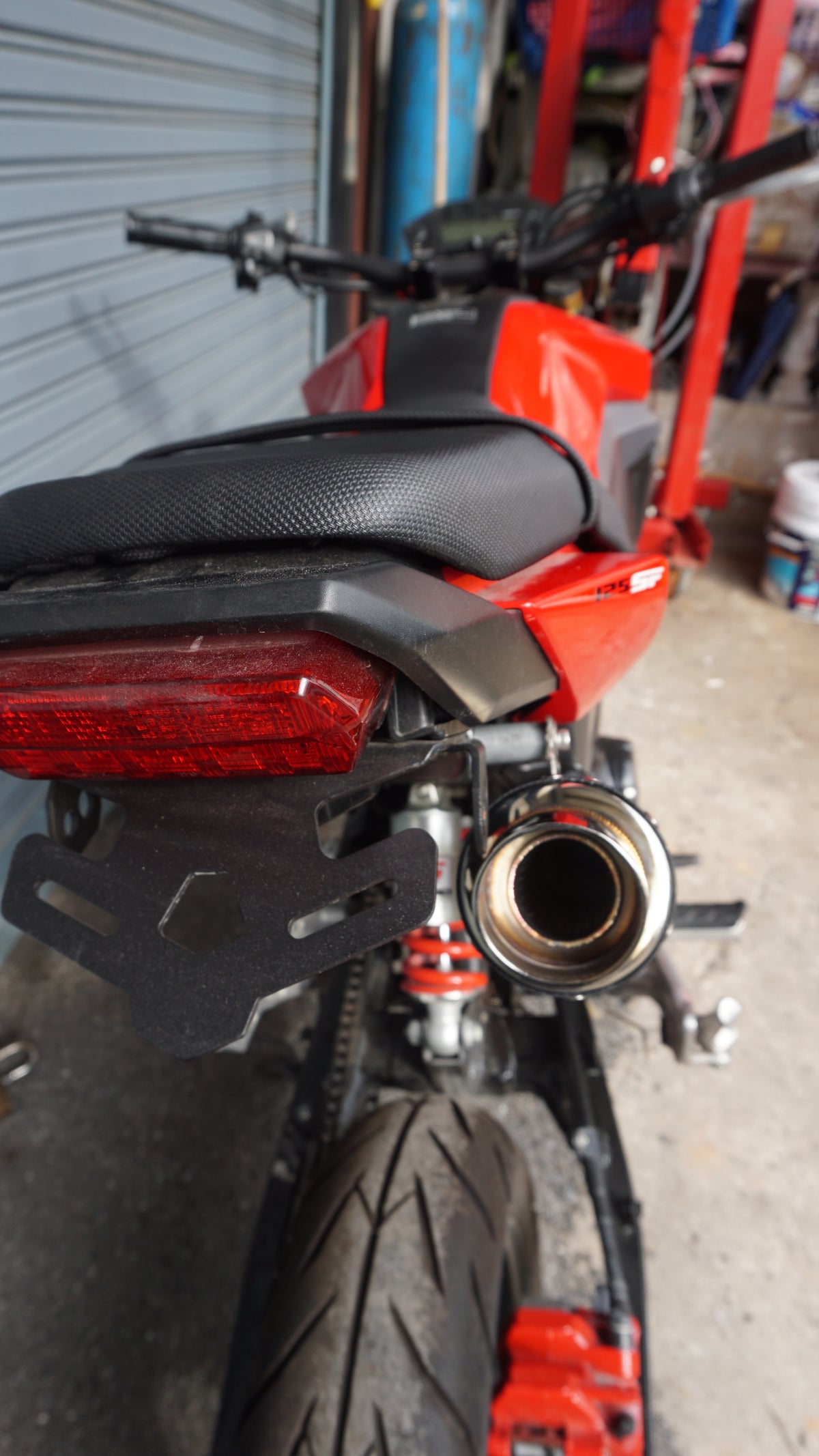 ZoOM Exhaust Honda Grom 125 MSX 125 SF 2017-2020 Full System High Mount ALBK Black 2SLZ