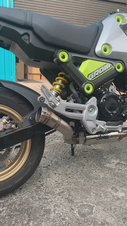 ZoOM Exhaust Honda MSX GROM 125 2022-2026 Gen3 Full System Brute Low Mount