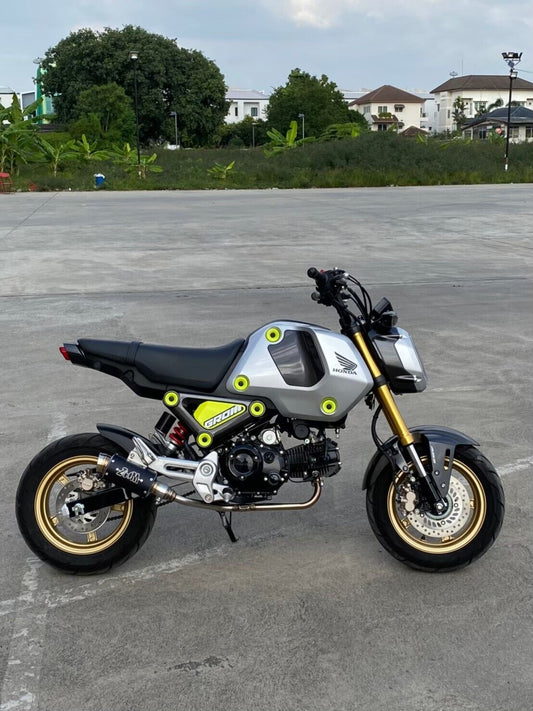 ZoOM Exhaust Honda MSX GROM 125 2022-2026 Gen3 Straight Full System Low Mount Black 2SLZ