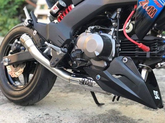 ZoOM Exhaust Brute Kawasaki Z125 Pro 2017-2026 Full System Low Mount